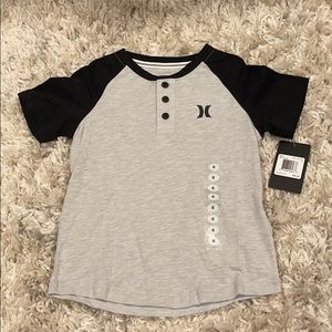 Little Boys Hurley Raglan Henley Top